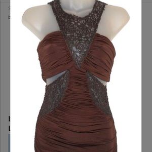 Kardashians by bebe ruched cut out dress